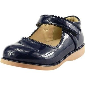 Doll Maker Navy Blue Patent Leather Mary Jane Boutique Style Kid Shoes Size 13